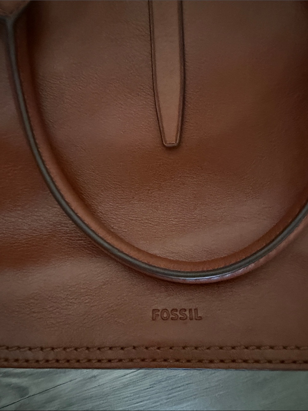 Fossil Ryder Satchel Brown Leather Crossbody - Picture 3 of 10